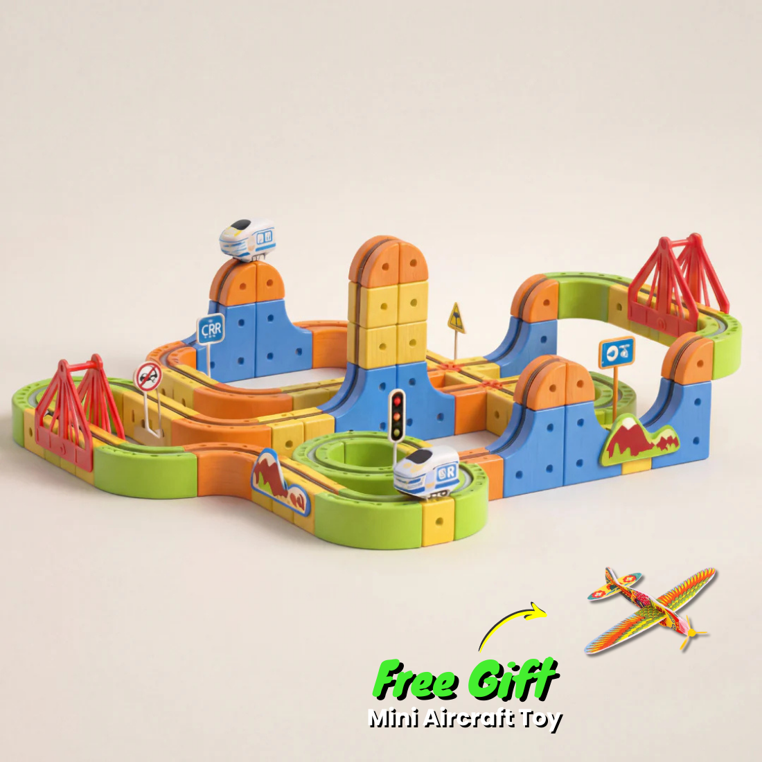 Small Train Track Cube Toy