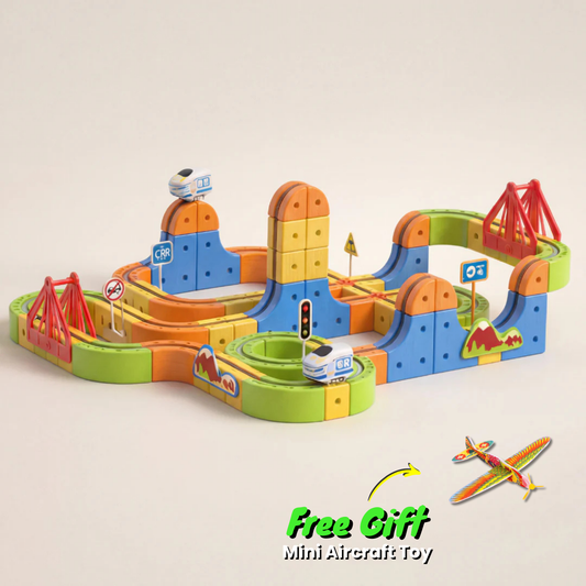Small Train Track Cube Toy