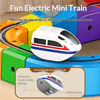 Small Train Track Cube Toy