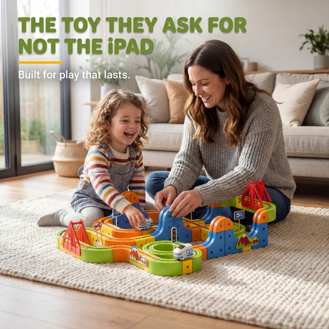 Small Train Track Cube Toy