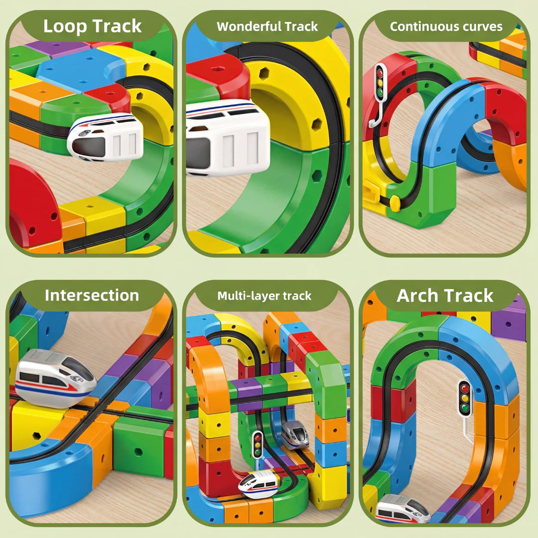 Small Train Track Cube Toy