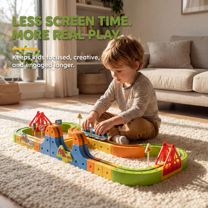 Small Train Track Cube Toy
